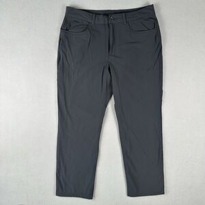 Mountain Hardwear Fleece Lined Pants Men's 36 Dark Gray Outdoor Hiking Nylon